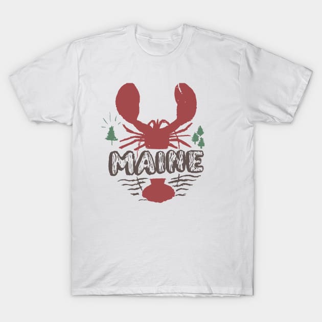 Maine 02 T-Shirt by Very Simple Graph